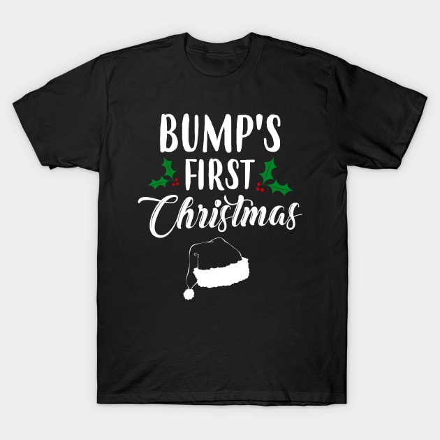 Christmas is coming and first bump's christmas Gift T-Shirt by Anneart